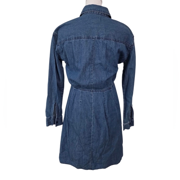 Madewell Blue Denim Shirt Dress Size XS - Picture 7 of 8